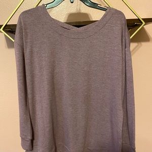 MAUVE WORK OUT SHIRT